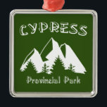 Ornamento De Metal Parque Provincial de Cypress<br><div class="desc">O Parque Provincial de Cypress,  no Canadá,  é um parque provincial na costa norte do Distrito Regional de Vancouver,  na Colúmbia Britânica.</div>