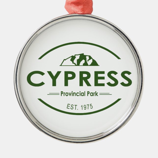 Ornamento De Metal Parque Provincial de Cypress (Frente)