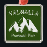 Ornamento De Metal Parque Provincial de Valhalla<br><div class="desc">O Parque Provincial de Valhalla,  na Colúmbia Britânica,  no Canadá,  situa-se na margem oeste do lago de Slocan,  a norte de Slocan e Castlegar,  e abrange a maior parte da Cordilheira de Valhalla,  nas montanhas de Selkirk.</div>