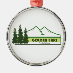 Ornamento De Metal Parque Provincial Golden Ears Faixas Verdes