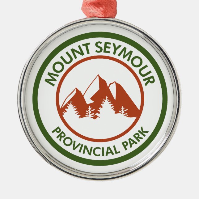 Ornamento De Metal Parque Provincial Mount Seymour (Frente)