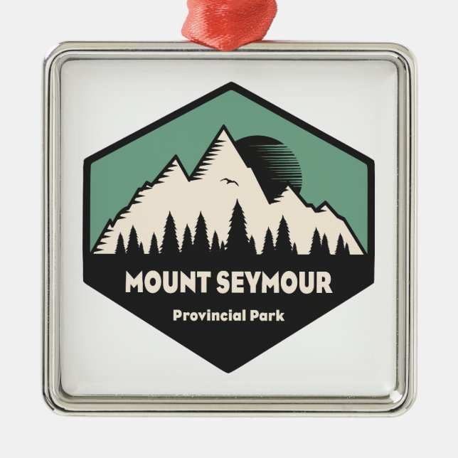 Ornamento De Metal Parque Provincial Mount Seymour (Frente)