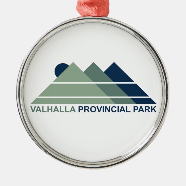 Ornamento De Metal Parque Provincial Valhalla Mountain Sun (Frente)