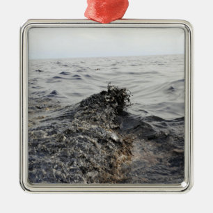 Ornamento De Metal Parte de um liso de óleo no Golfo do México