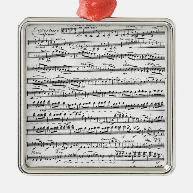 Ornamento De Metal Partitura para a insinuação 'a Egmont (Frente)