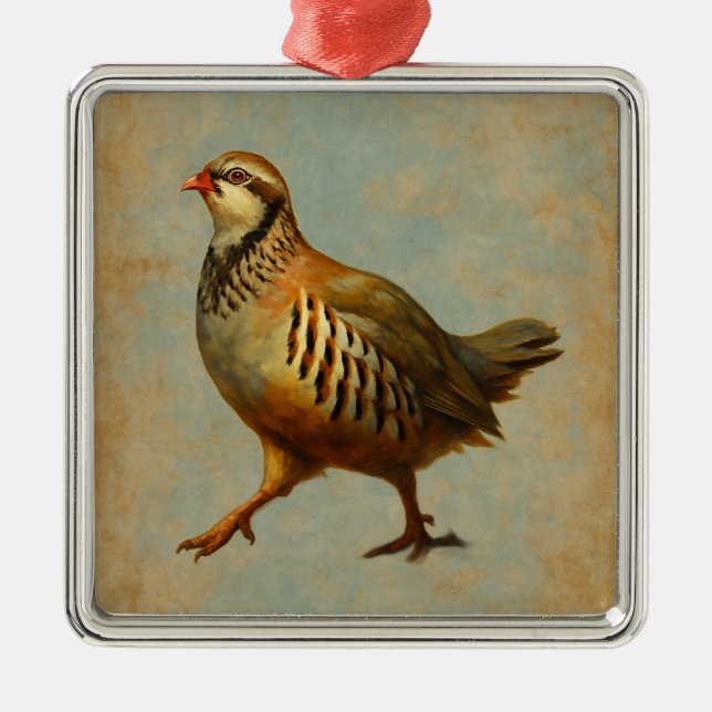 Ornamento De Metal Partridge Christmas tree decoration (Frente)