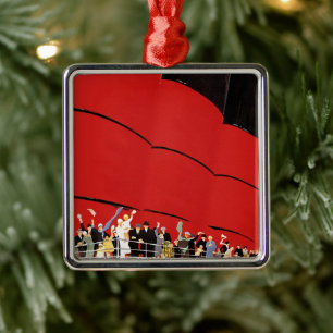 Ornamento De Metal Passageiros do navio de cruzeiros do vintage que