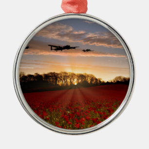 Ornamento De Metal Passagem de Campo de Poppy