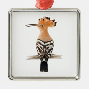 Ornamento De Metal Pássaro Hoopoy