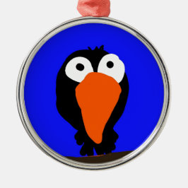 Ornamento De Metal pássaro preto desenhando uraco