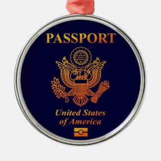 ORNAMENTO DE METAL PASSPORT(USA)