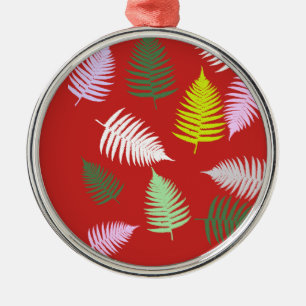 Ornamento De Metal Pastel Colors Lucky Fern