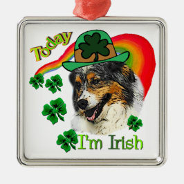 Ornamento De Metal Pastor australiano St Patricks