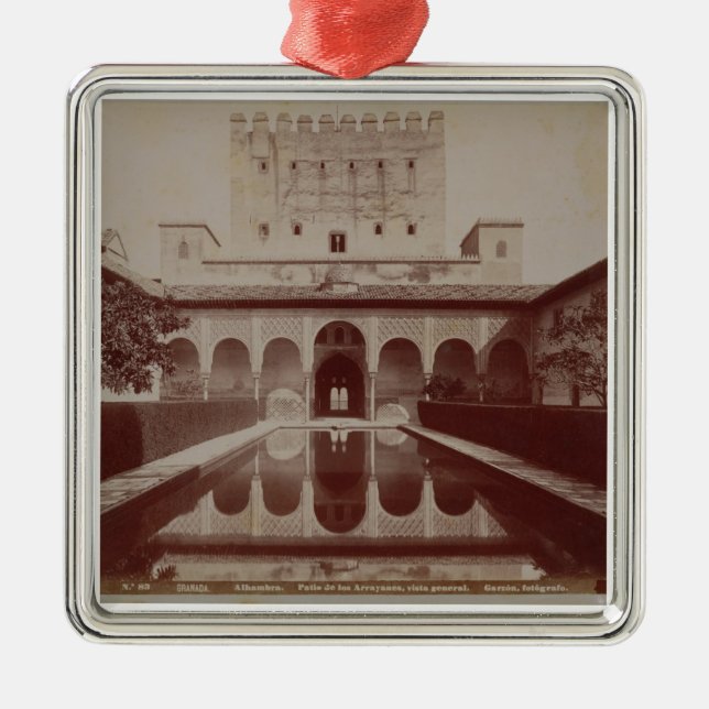 Ornamento De Metal Pátio de los Arrayanes, Alhambra, c.1875-80 (sepia (Frente)
