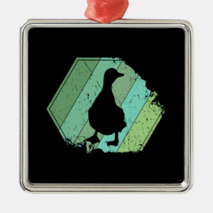 Ornamento De Metal Pato