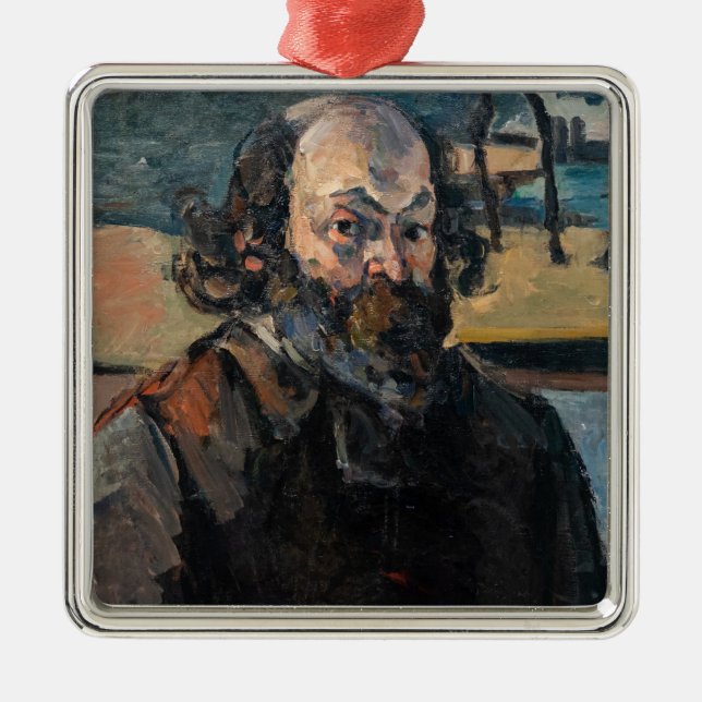 Ornamento De Metal Paul Cezanne - Autorretrato (Frente)