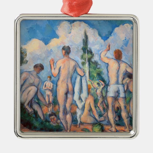 Ornamento De Metal Paul Cezanne - Bathers (Frente)
