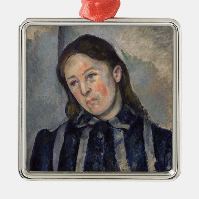 Ornamento De Metal Paul Cezanne - Madame Cezanne com Cabelo Solto (Frente)