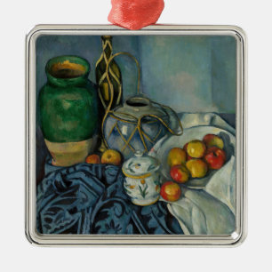 Ornamento De Metal Paul Cezanne - Natureza Morta com Maçãs
