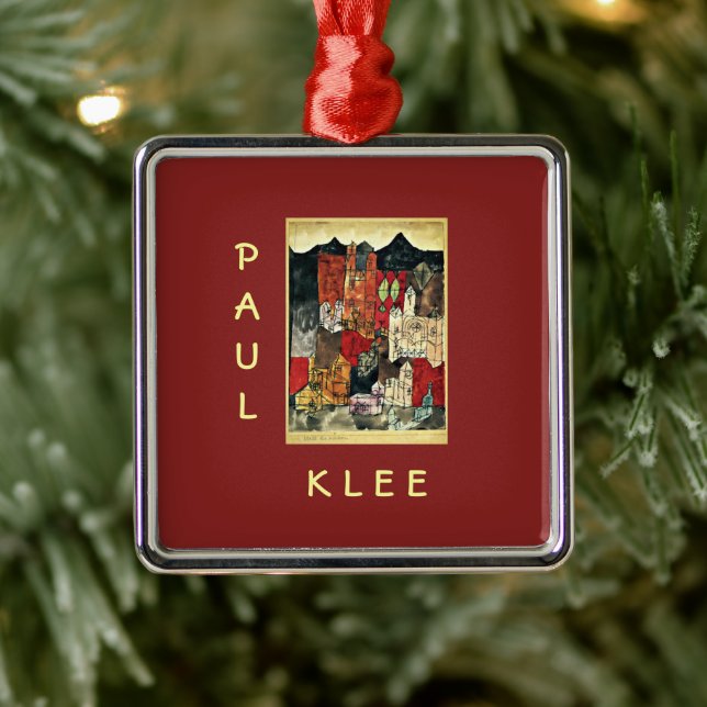 Ornamento De Metal Paul Klee - Cidade das Igrejas (Árvore)