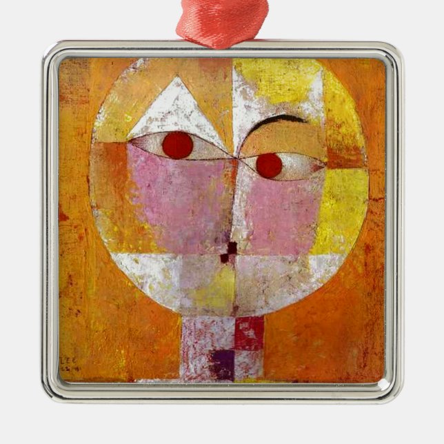 Ornamento De Metal Paul Klee Senecio Painting (Frente)