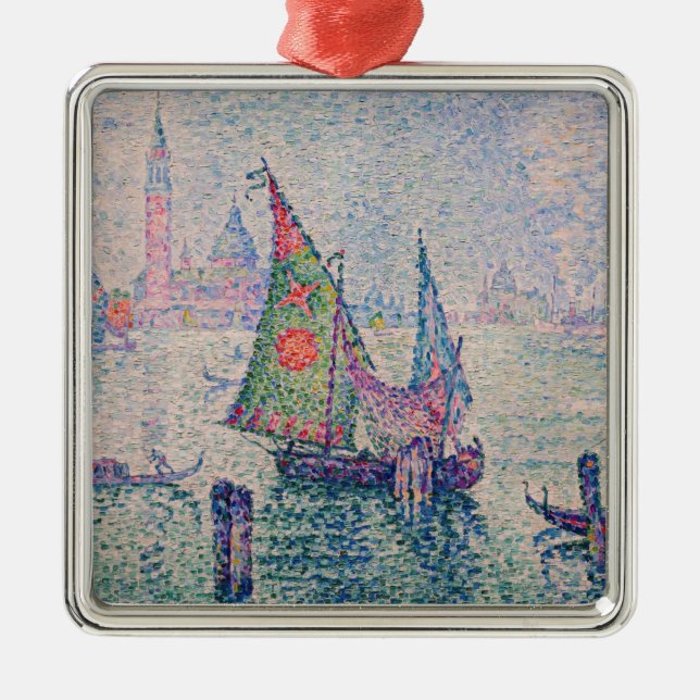 Ornamento De Metal Paul Signac - A vela verde (Frente)