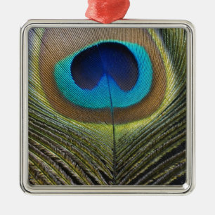 Ornamento De Metal Pavão Dramático
