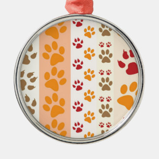 Ornamento De Metal Paw Imprime Pentes De Cachorro Bonitos