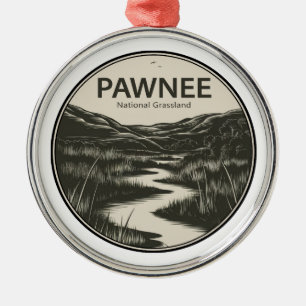 Ornamento De Metal Pawnee National Grassland Colorado Stream