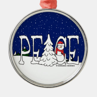 Ornamento De Metal Paz