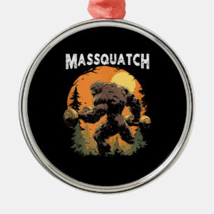 Ornamento De Metal Pé Grande Massquatch Engraçado