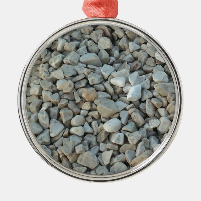 Ornamento De Metal Pebbles on Beach Stone Photoics (Frente)