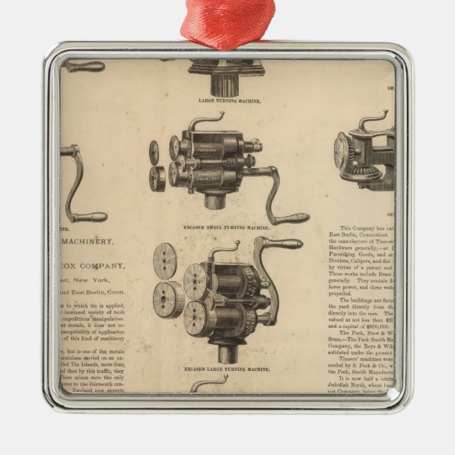 Ornamento De Metal Peck, armazenagem e Wilcox Empresa (Frente)