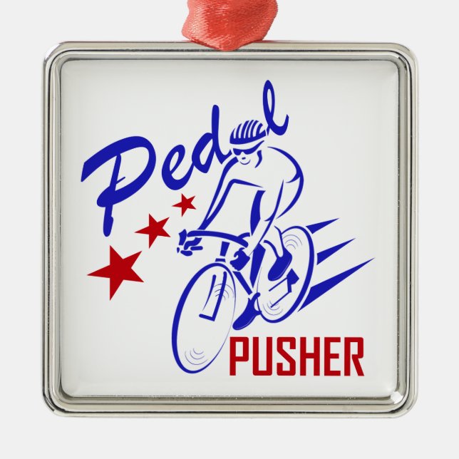 Ornamento De Metal Pedal Pusher (Frente)