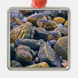 Ornamento De Metal Pedras coloridas