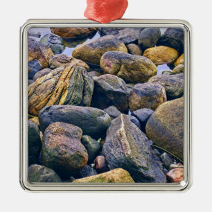 Ornamento De Metal Pedras coloridas