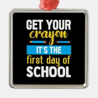 Ornamento De Metal Pegue Seu Carro É O Primeiro Dia Da Escola