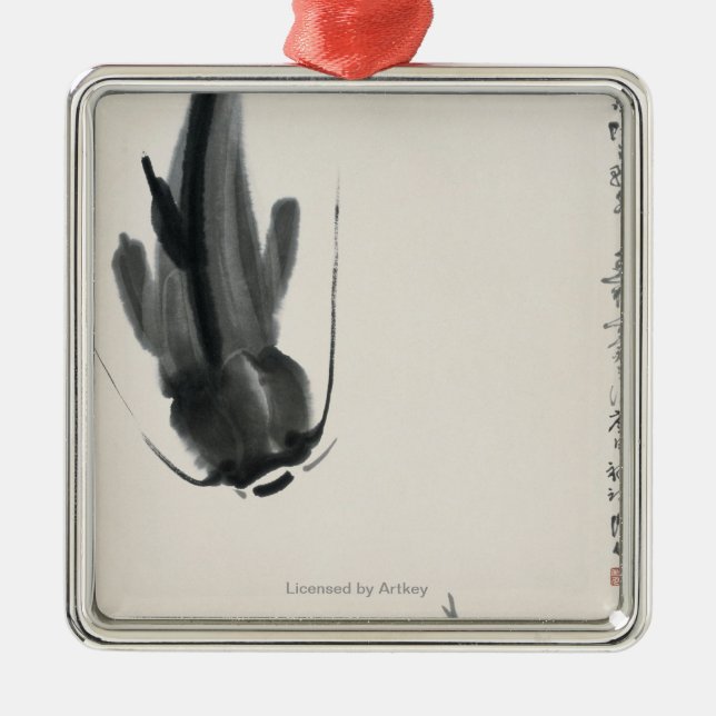 Ornamento De Metal Peixe-gato chinês (Frente)