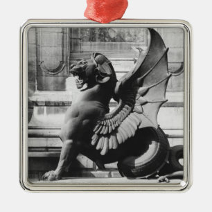 Ornamento De Metal Peixe-rato da fonte do St. Michel, Paris