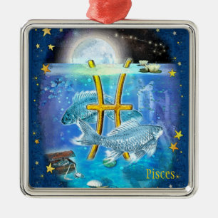 Ornamento De Metal Peixes