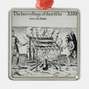 Ornamento De Metal Peixes do cozinhar