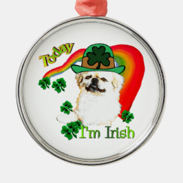 Ornamento De Metal Pekingnese St Patricks