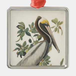 Ornamento De Metal Pelicano do Brown de Audubon