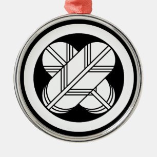 Ornamento De Metal Penas de gavião intersetadas em círculo