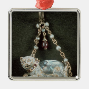Ornamento De Metal Pendente do gato do renascimento