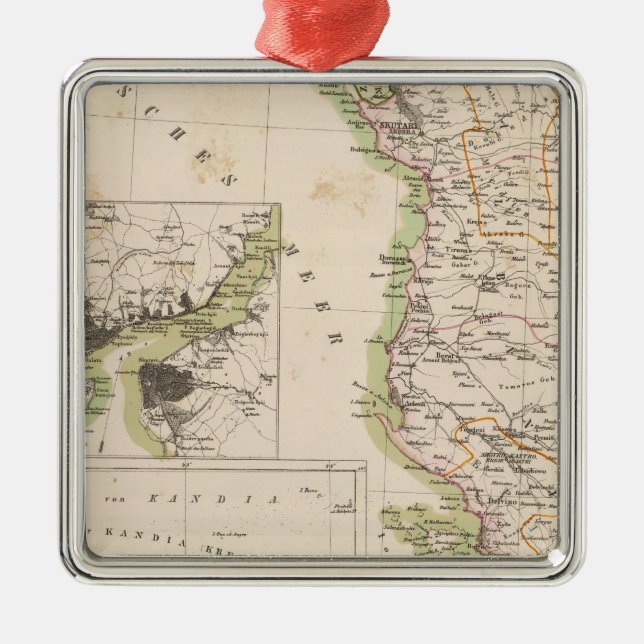 Ornamento De Metal Península de Balcãs, Turquia, Albânia (Frente)