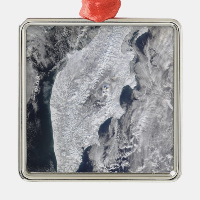 Ornamento De Metal Península de Kamchatka, Rússia Oriental 2 (Frente)