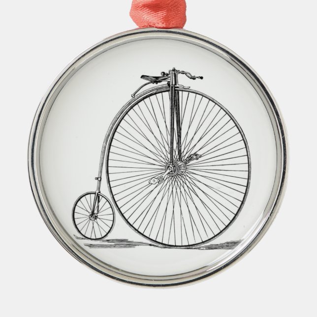 Ornamento De Metal Pennyfarthing (Frente)