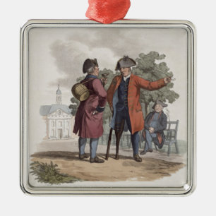 Ornamento De Metal Pensionista de Chelsea, cavalaria e infantaria,