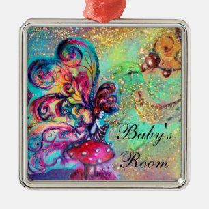 ORNAMENTO DE METAL PEQUENO ELF DE COGUMELO HANGER